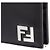 Fendi Leather Bi-Fold Wallet Black - view 7