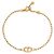 Valentino Bracciale in metallo ovale con cristalli D'oro - vista 3