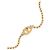Valentino Bracciale in metallo ovale con cristalli D'oro - vista 4
