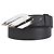Balenciaga Cinto de couro vegetal com logo Preto