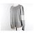 Thom Browne Diagonales Armband Milano Strick Grau Braun - Ansicht 3