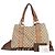 Bamboo Gucci Bolsa Tote com acabamento em couro marrom e decoração de bambu