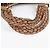 Bamboo Gucci Bolsa Tote com acabamento em couro marrom e decoração de bambu - vista 22
