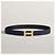 Hermès Buckle Reversible Black Navy Gold Matte Men's Leather Belt Blue - view 3