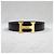 Hermès Buckle Reversible Black Navy Gold Matte Men's Leather Belt Blue - view 4
