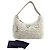 Prada Mini borsa hobo in shearling con logo a triangolo Bianco