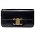 Céline Borsa a tracolla Claude in pelle di vitello lucida nera Nero