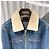 Tom Ford Giacca bomber in denim blu con shearling - vista 4