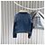 Tom Ford Giacca bomber in denim blu con shearling - vista 5