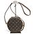 Louis Vuitton Borsa a tracolla rotonda Small Monogram Boîte Chapeau Souple Brown