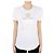 Isabel Marant Ettoile Cold Linen Kurzarm-T-Shirt für Damen (White/Silver) Weiß
