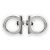 Salvatore Ferragamo Orecchini Ferragamo Gancini Palladium da donna (Argento)