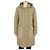 Burberry Casaco acolchoado com capuz Rockby Diamond Bege Marrom