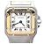 Cartier Santos Combo Uhr Small Weiß