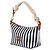 Miu Miu Pochette in cotone e pelle Blue Cognac - vista 3