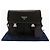 Prada Bolsa de ombro nylon e couro Saffiano com fivela Preto - vista 11