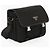 Prada Bolsa de ombro nylon e couro Saffiano com fivela Preto - vista 3