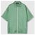 Gucci Relaxed Fit GG Satin-Kurzarmhemd Grün - Ansicht 4