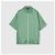 Gucci Relaxed Fit GG Satin-Kurzarmhemd Grün - Ansicht 5