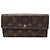 Louis Vuitton Portafoglio lungo Sarah in Monogram Canvas Marrone