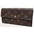 Louis Vuitton Portafoglio lungo Sarah in Monogram Canvas Marrone - vista 2