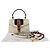 Borsa a tracolla Gucci Bee Star Mini Sylvie Bianco - vista 8