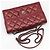 Chanel Borsa a tracolla e crossbody Classic Logo in agnello rosso ruthenium - vista 3