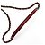 Chanel Borsa a tracolla e crossbody Classic Logo in agnello rosso ruthenium - vista 6