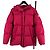 Chaqueta corta con capucha de plumón para mujer Moncler Roja - vista 2