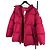 Chaqueta corta con capucha de plumón para mujer Moncler Roja - vista 3