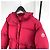 Chaqueta corta con capucha de plumón para mujer Moncler Roja - vista 4