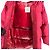 Chaqueta corta con capucha de plumón para mujer Moncler Roja - vista 6