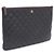 Chanel Clutch Black Caviar Gold CC Classic Large Nero - vista 2