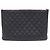 Chanel Clutch Black Caviar Gold CC Classic Large Nero - vista 3