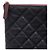 Chanel Clutch Black Caviar Gold CC Classic Large Nero - vista 4