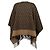 Fendi FF Logo Damen-Poncho aus Wolle und Kaschmir Braun - Ansicht 2
