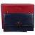 Salvatore Ferragamo Navy Genie Chain Bag with Bow Decoration Blue