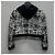 Prada Tweed-Kapuzenjacke mit Dreieckslogo vorne Braun - Ansicht 5
