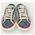 Gucci Denim Blue Three Stripes Tennis Sneaker Blau - Ansicht 6