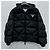 Prada Jaqueta acolchoada de gabardine de Re-Nylon oversized Prata - vista 4