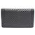 Chanel Cartera larga Boy de piel de cordero con chevron Negro - vista 10