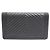Chanel Cartera larga Boy de piel de cordero con chevron Negro - vista 3