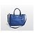 Prada Tote e Borsa a Spalla Vitello Daino Blue - vista 2