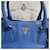 Prada Tote e Borsa a Spalla Vitello Daino Blue - vista 5