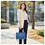 Prada Tote e Borsa a Spalla Vitello Daino Blue - vista 9