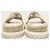 Dior Sandalo Slide in agnello bianco cannage twist - vista 7