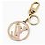 Louis Vuitton Chaveiro de couro Epi Circle da LV cor Ouro Vermelho - vista 2