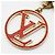 Louis Vuitton Chaveiro de couro Epi Circle da LV cor Ouro Vermelho - vista 5