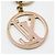 Louis Vuitton Chaveiro de couro Epi Circle da LV cor Ouro Vermelho - vista 6