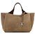 Tod's Mini bolsa tote em camurça com logo - vista 3
